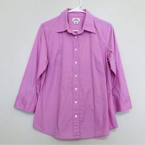 J Crew Lilac Purple 3/4 Button Down Shirt